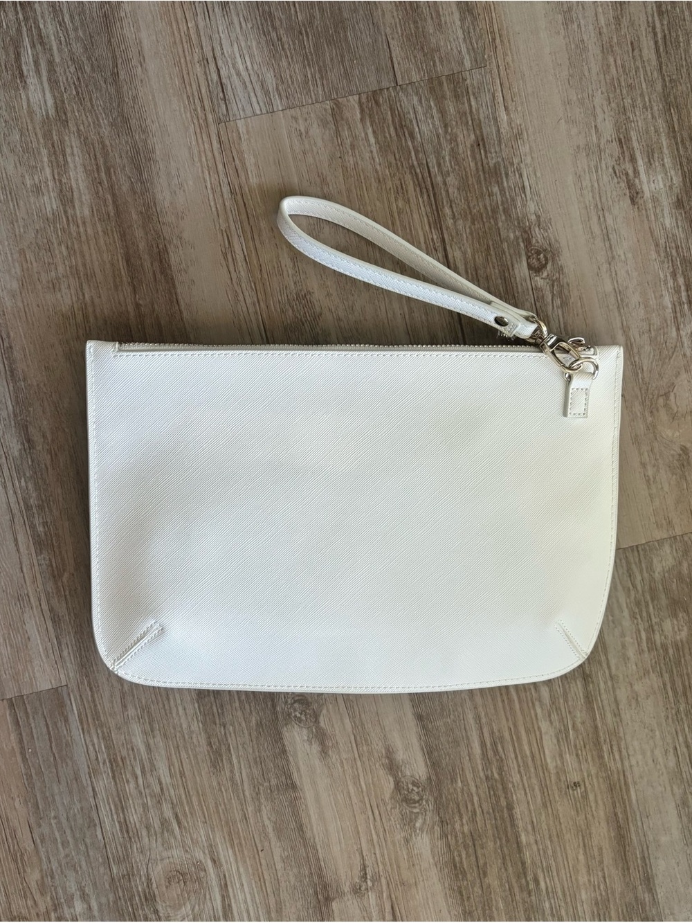 White House Black Market Floral Studded White Wristlet Clutch New Without Tag - Picture 3 of 9
